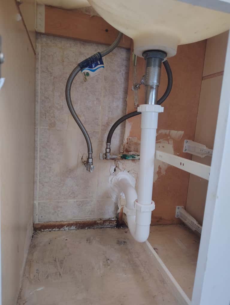 Kitchen Sink Replacement and Connection - 6